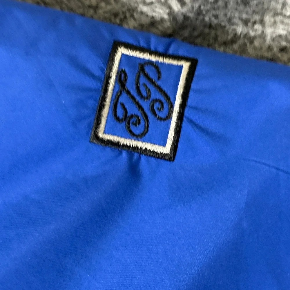 FootJoy DryJoys Mens Medium Short Sleeve Golf Rain Shirt Blue Black AR486